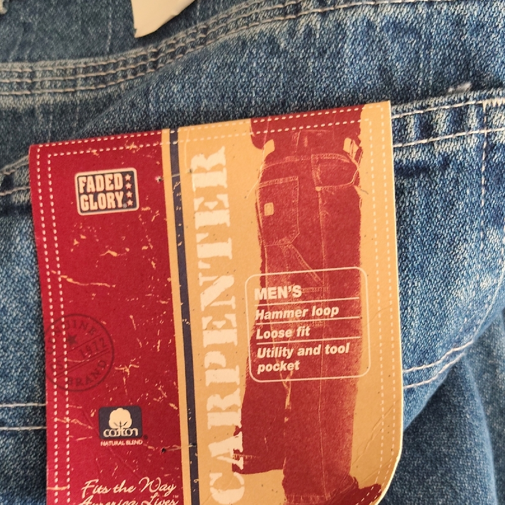 Faded Glory Men's Relaxed Blue Jeans